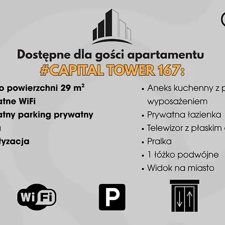 #capitaltower 167 Fv Parking By Okazja Appartement *